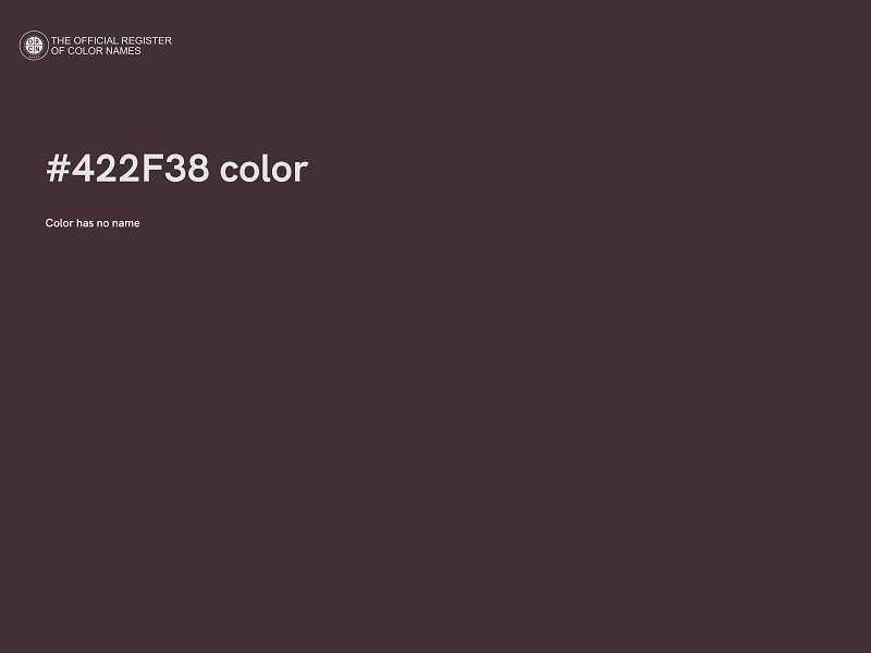 #422F38 color image