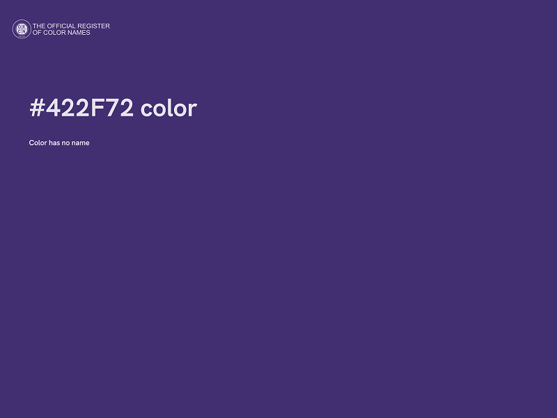 #422F72 color image
