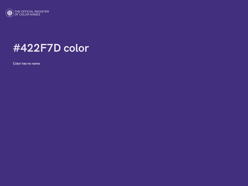 #422F7D color image