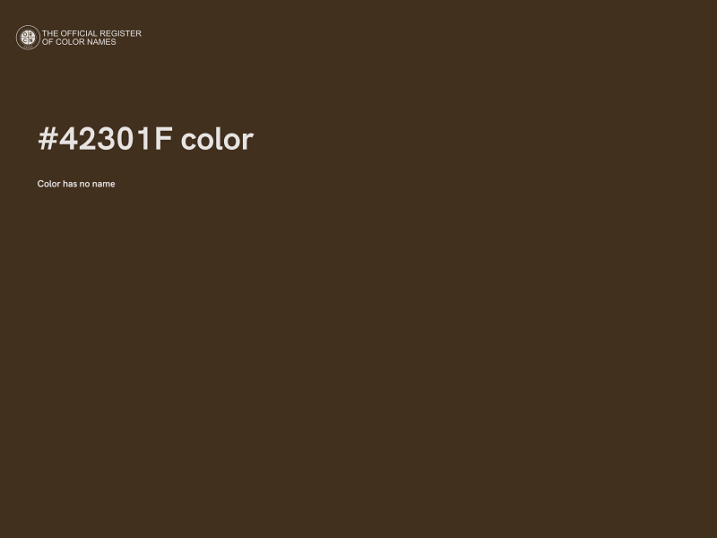 #42301F color image
