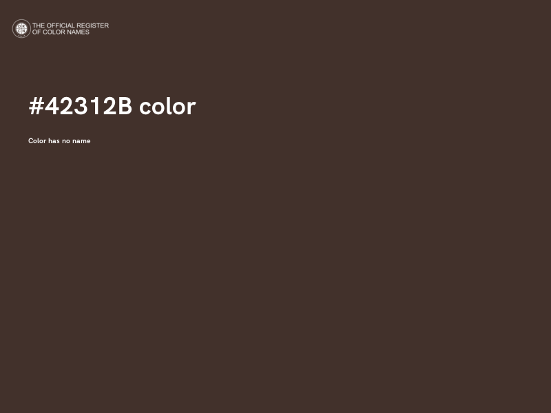 #42312B color image