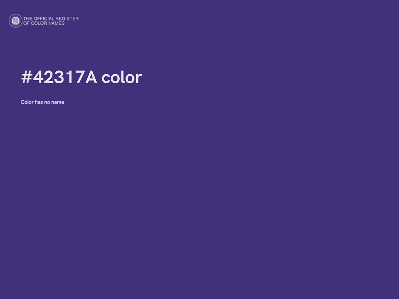 #42317A color image