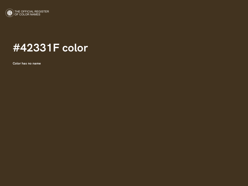 #42331F color image