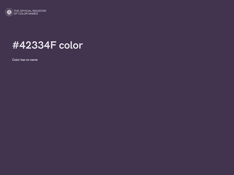 #42334F color image