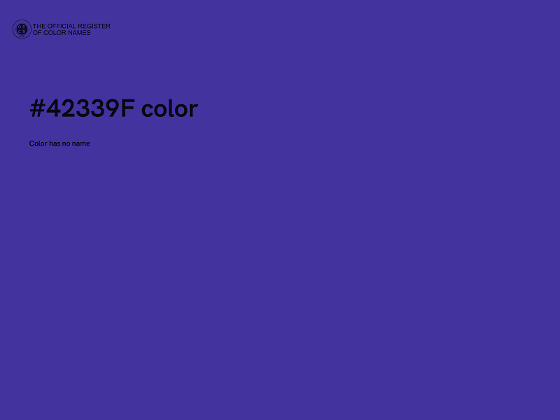 #42339F color image