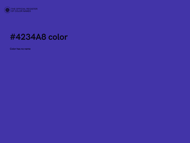 #4234A8 color image