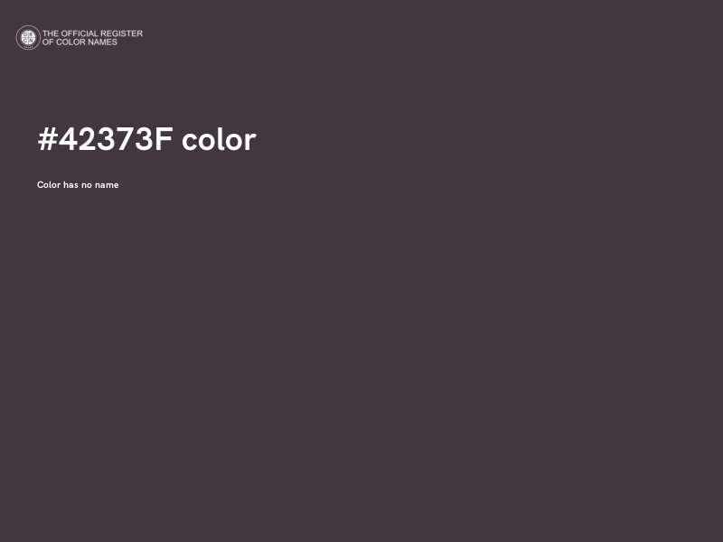#42373F color image