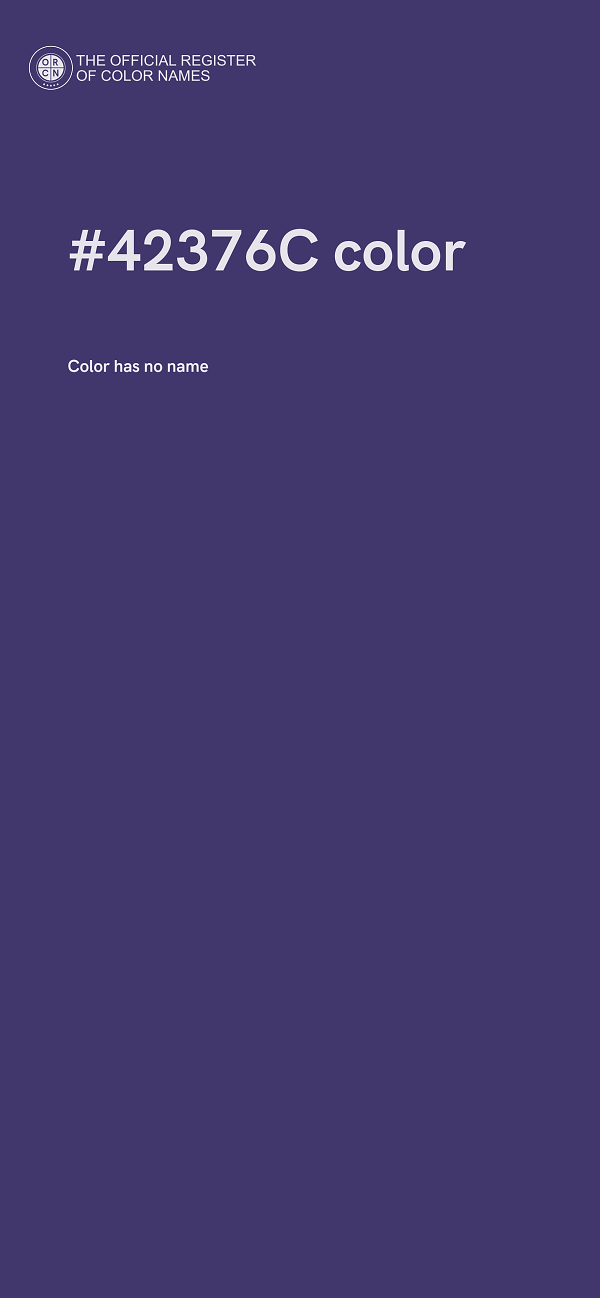 #42376C color image