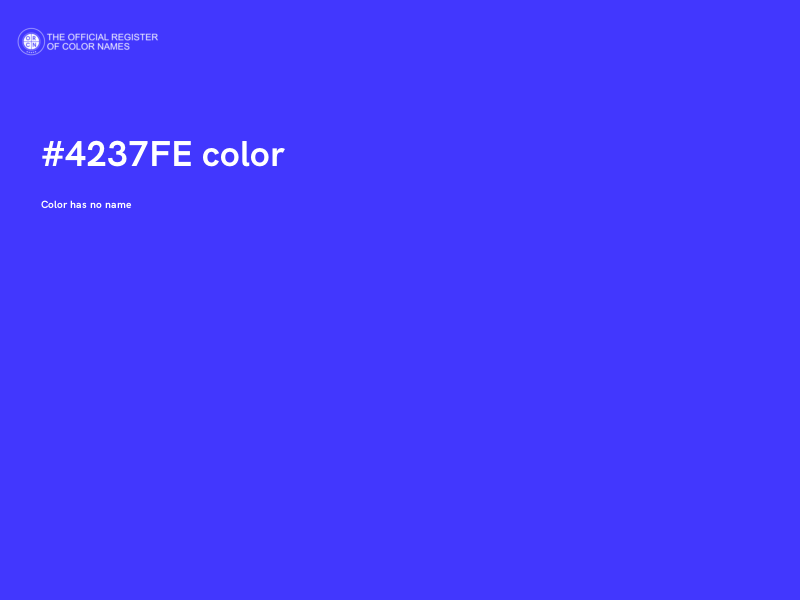 #4237FE color image