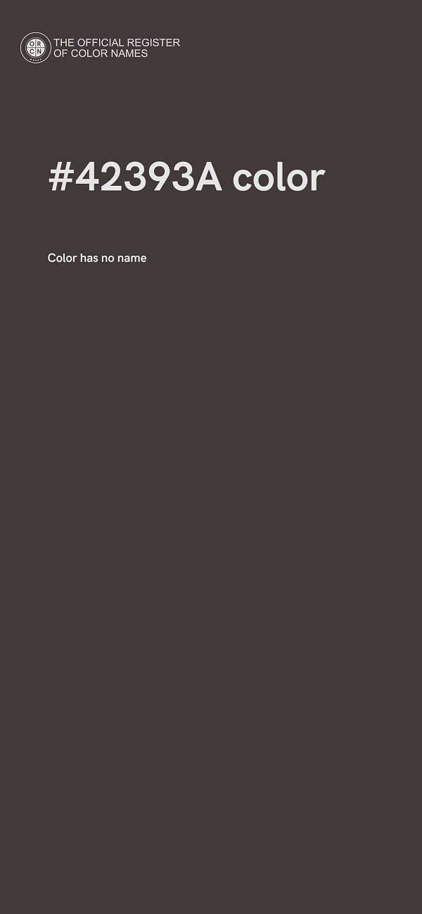 #42393A color image