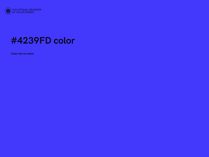 #4239FD color image