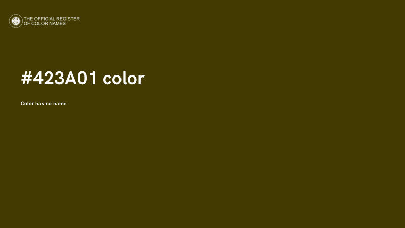 #423A01 color image