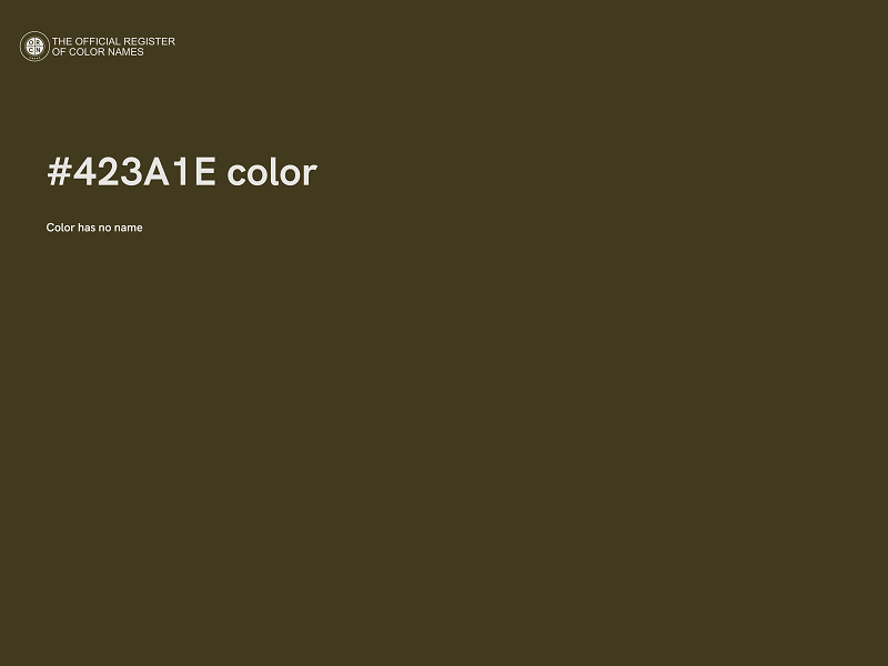 #423A1E color image