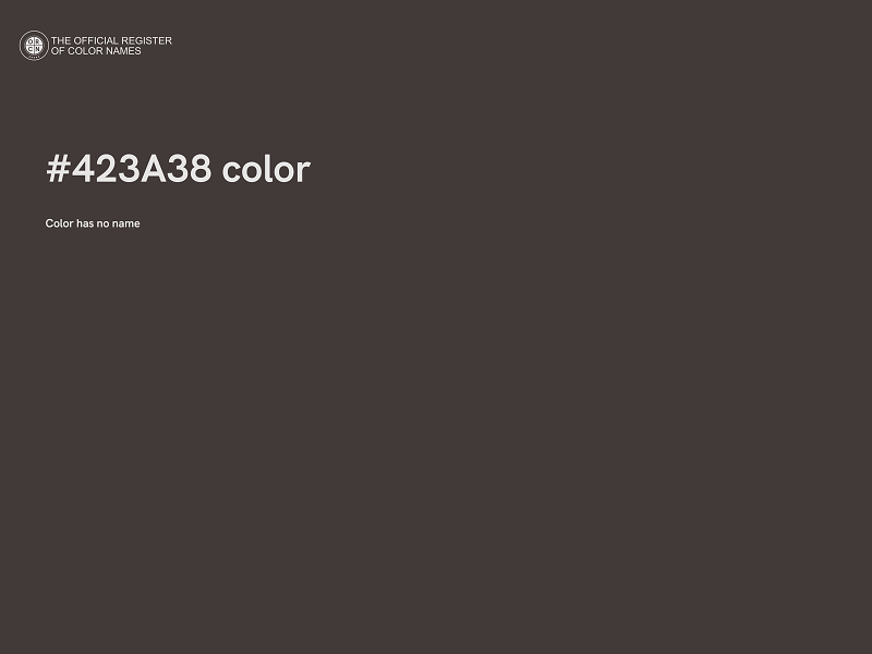 #423A38 color image