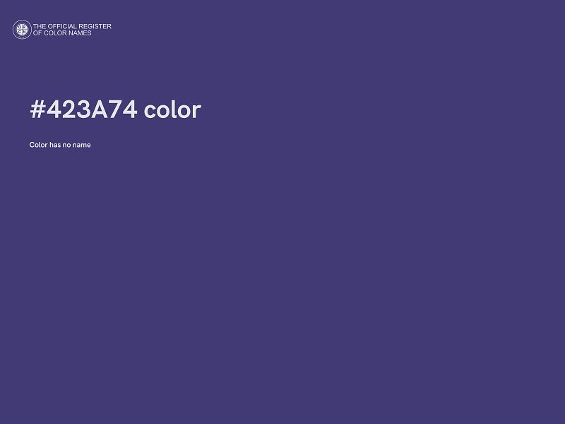 #423A74 color image