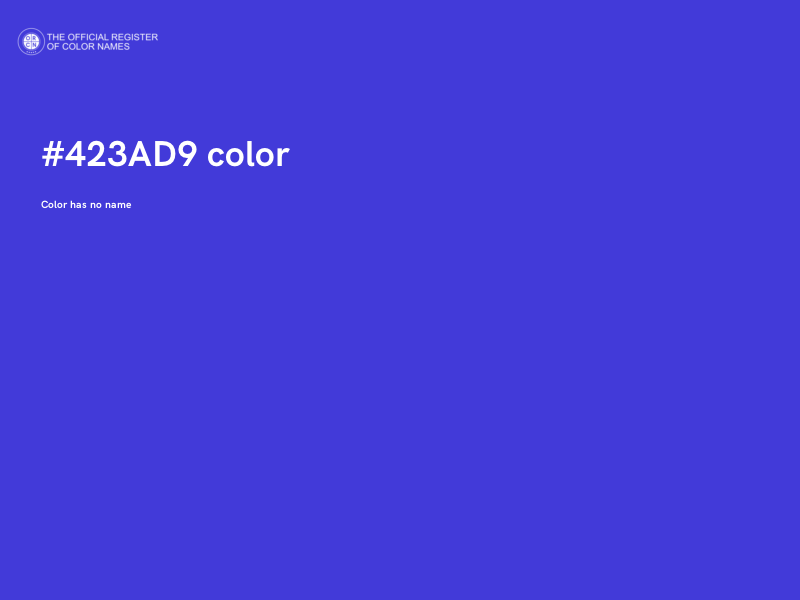 #423AD9 color image