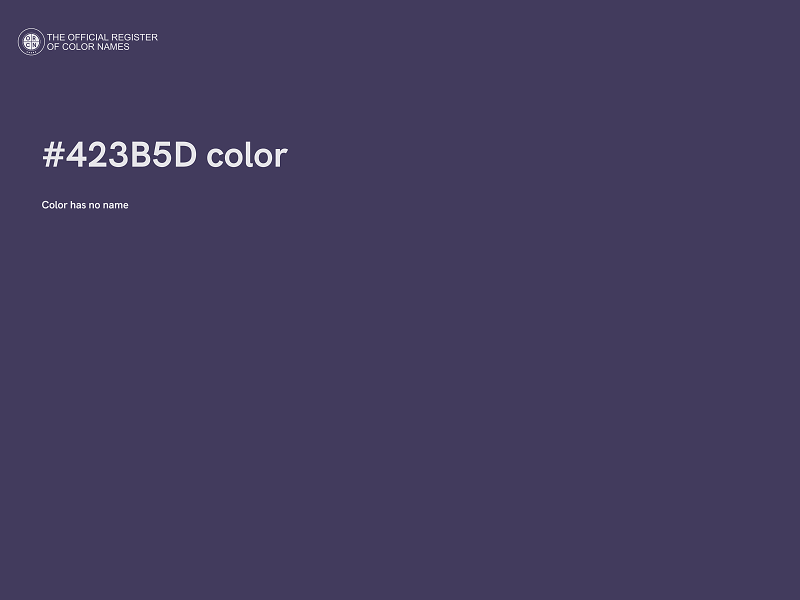#423B5D color image