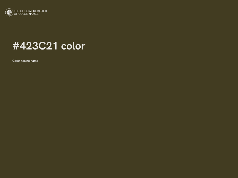 #423C21 color image