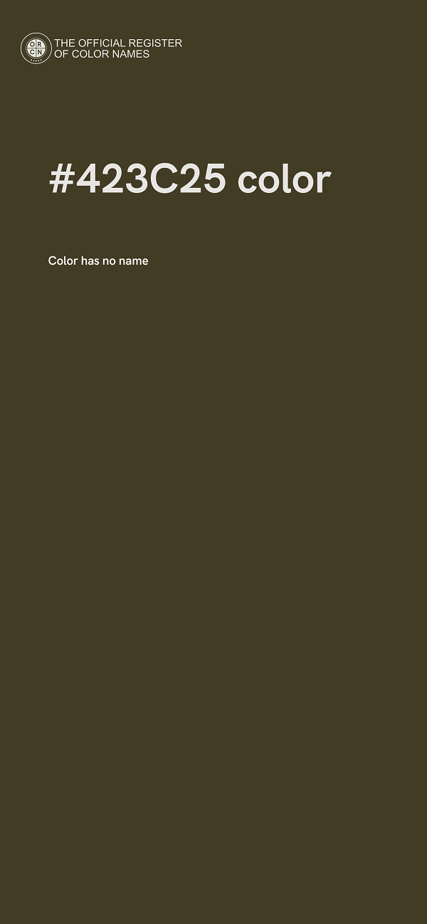 #423C25 color image