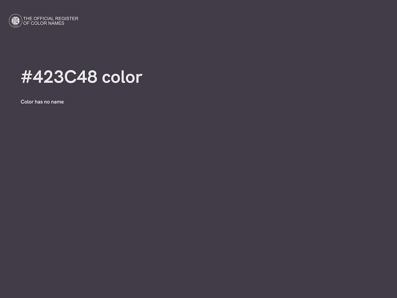 #423C48 color image