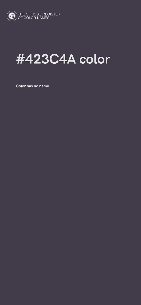 #423C4A color image