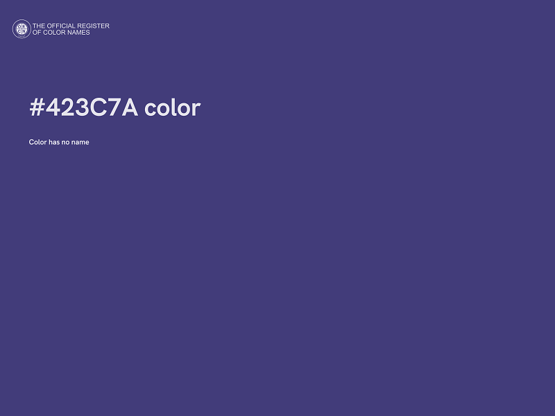 #423C7A color image