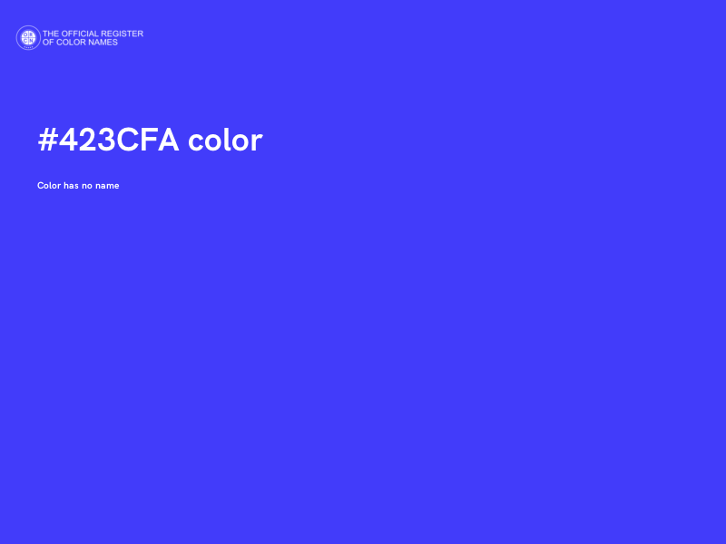 #423CFA color image
