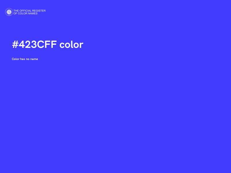 #423CFF color image