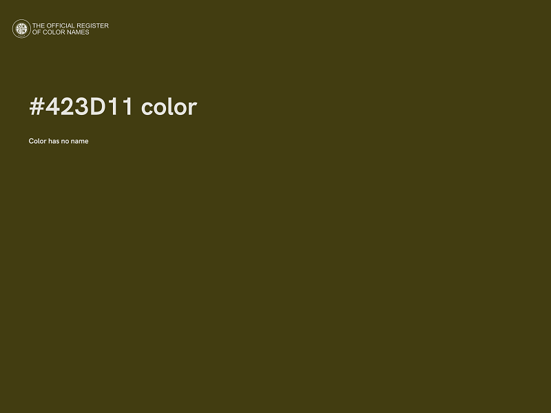 #423D11 color image