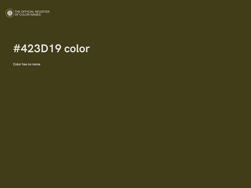 #423D19 color image