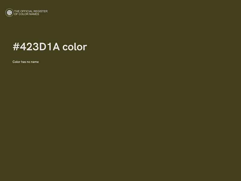 #423D1A color image