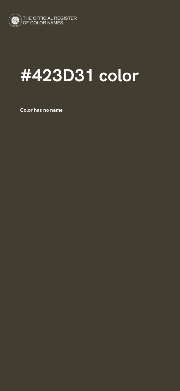 #423D31 color image