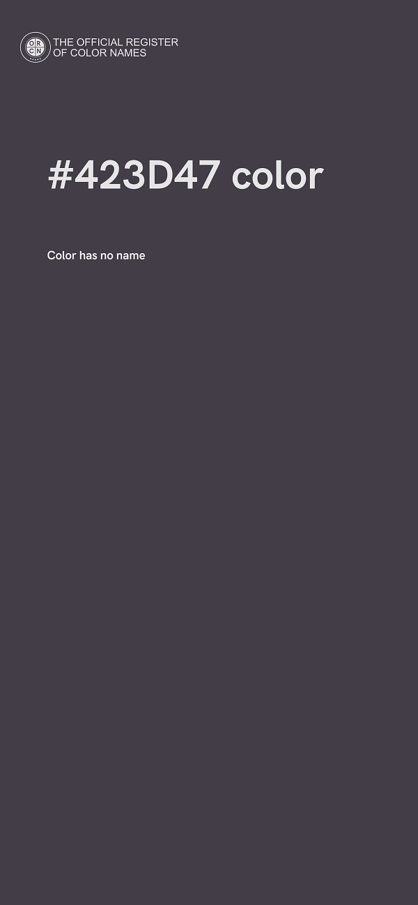 #423D47 color image