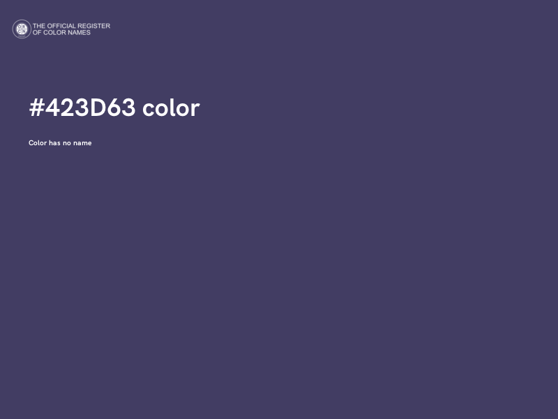 #423D63 color image