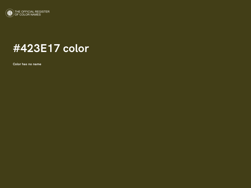 #423E17 color image