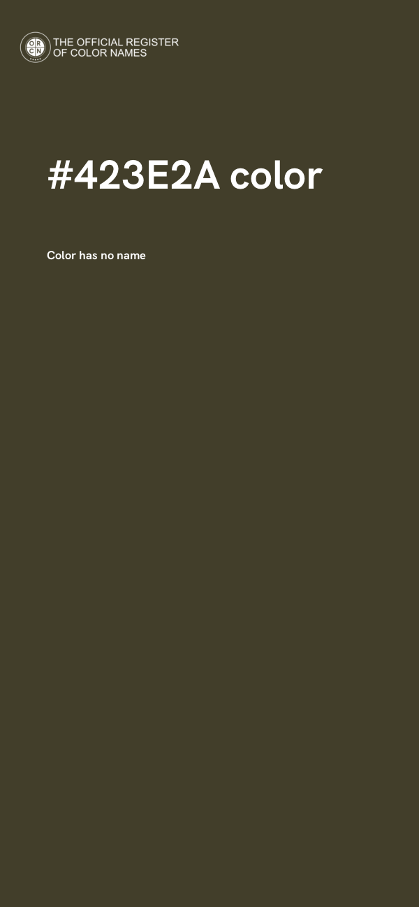 #423E2A color image