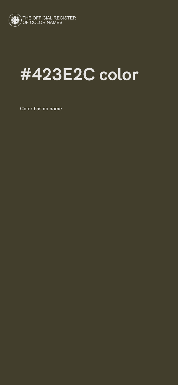 #423E2C color image