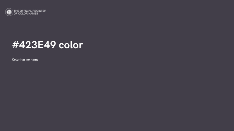 #423E49 color image