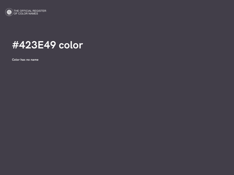 #423E49 color image