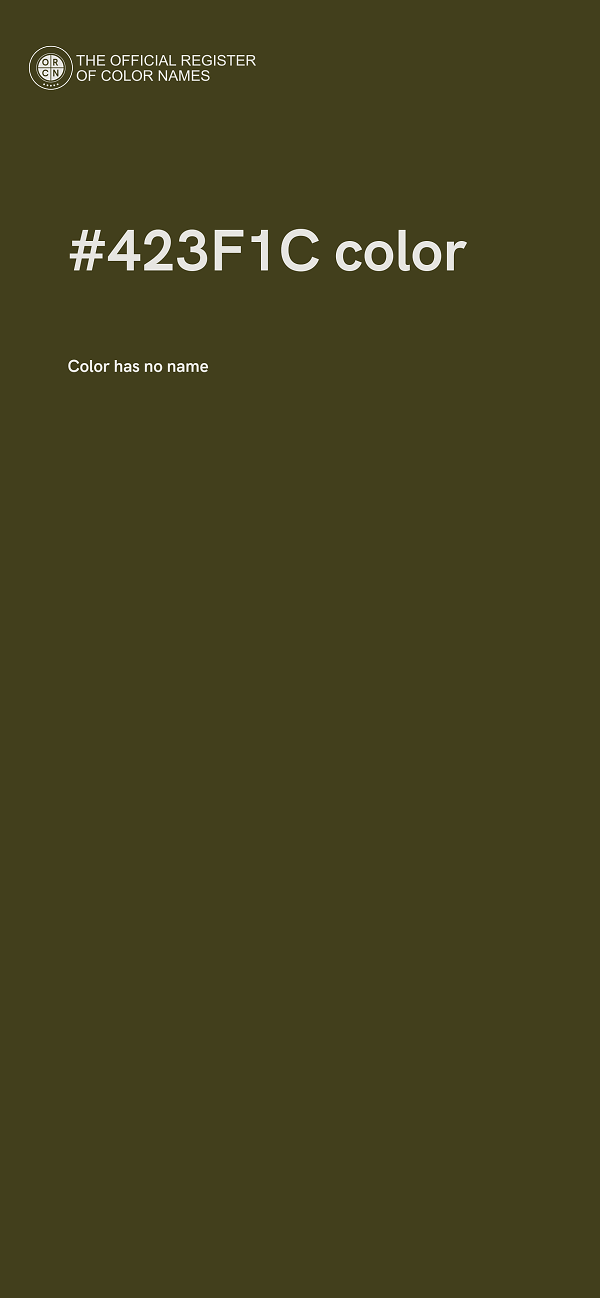 #423F1C color image