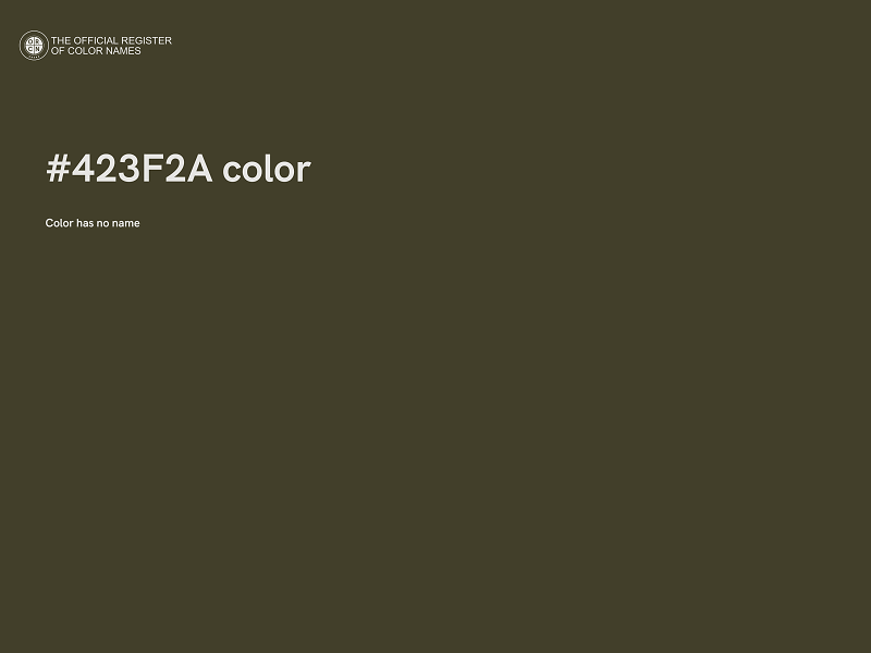 #423F2A color image