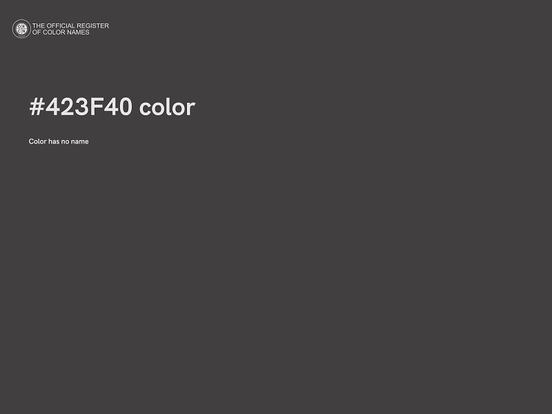 #423F40 color image