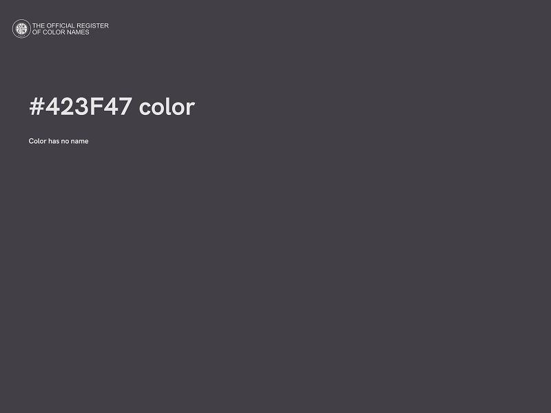 #423F47 color image