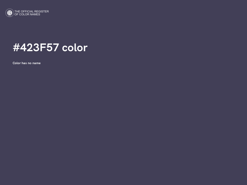 #423F57 color image