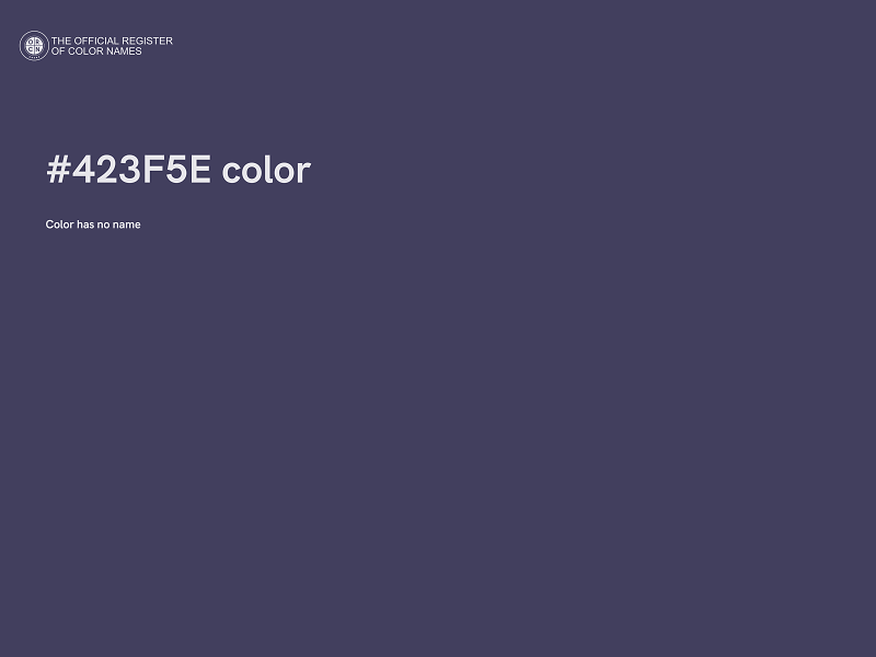 #423F5E color image