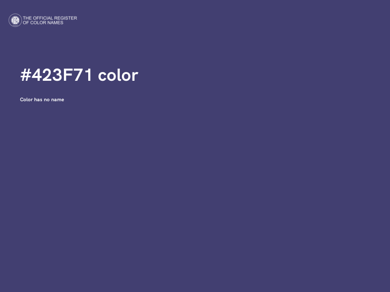 #423F71 color image