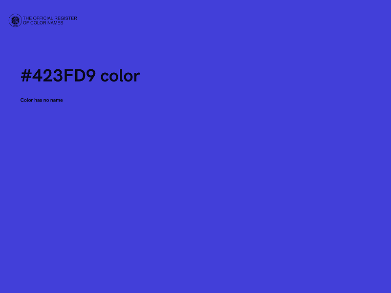 #423FD9 color image