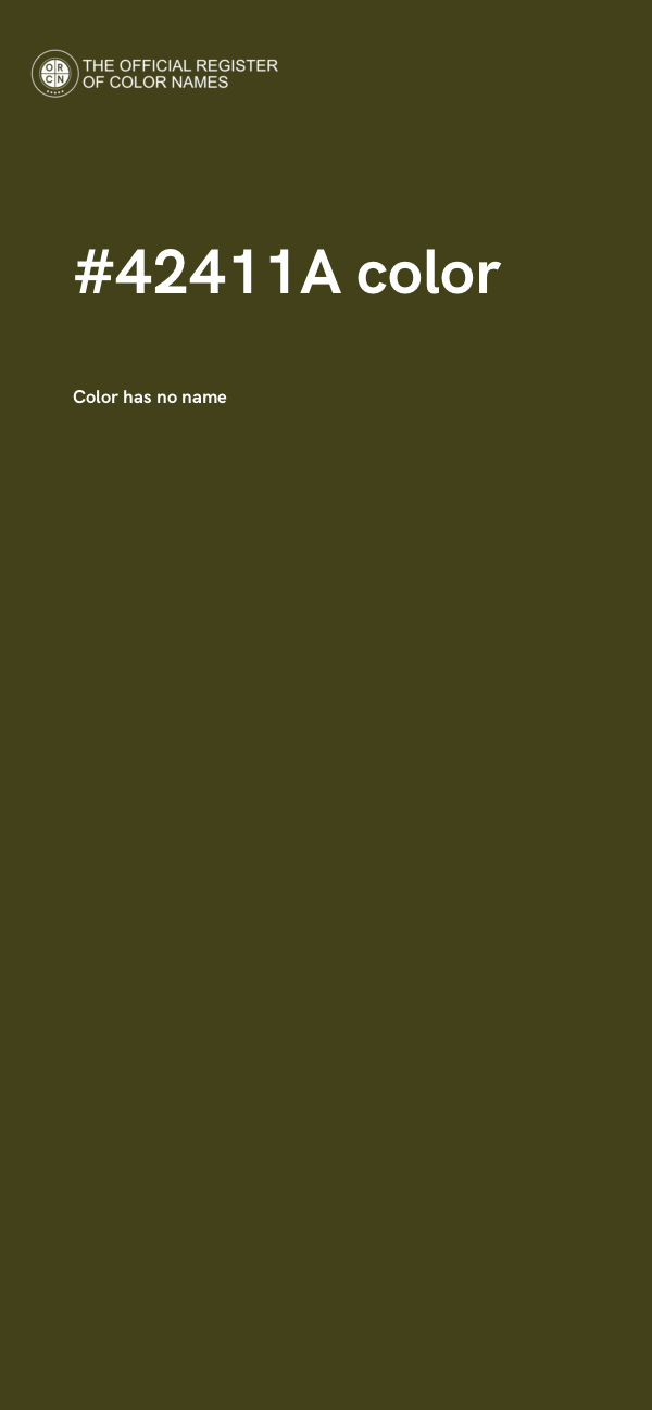 #42411A color image