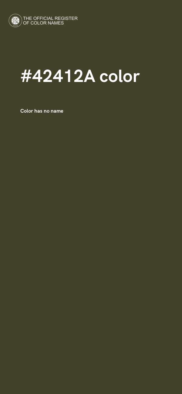 #42412A color image