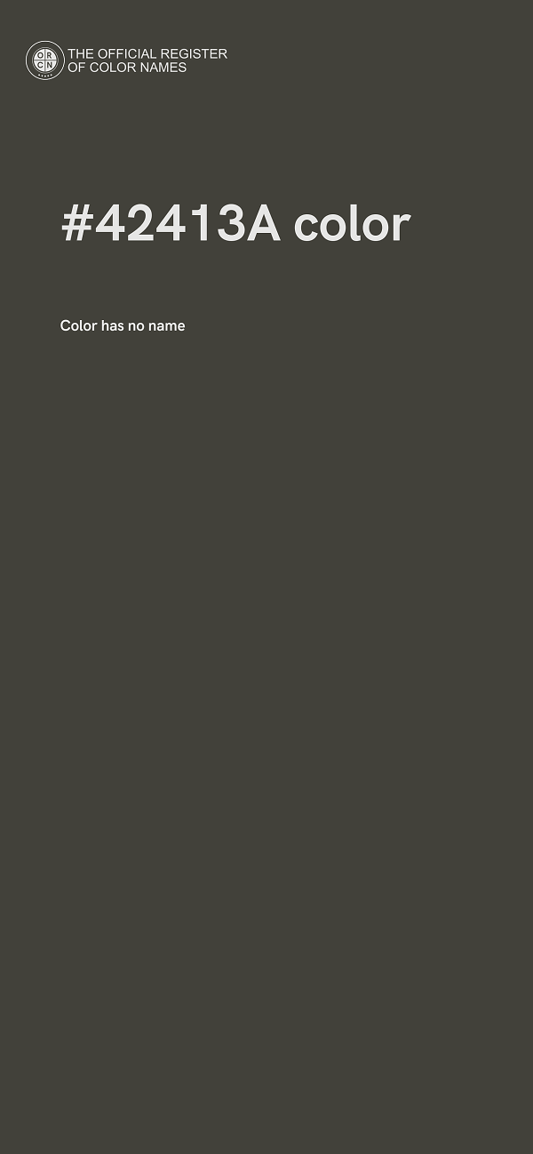 #42413A color image